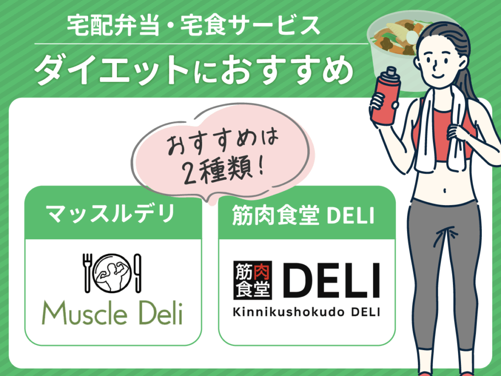ダイエットにおすすめな宅配弁当・宅食サービス